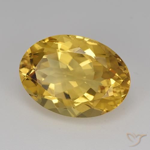 Citrino Dourado médio Natural 12.34ct, oval, VVS