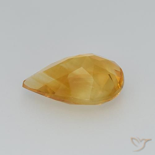 Citrino Dourado Escuro Natural 2.02ct, Formato de pêra, VS