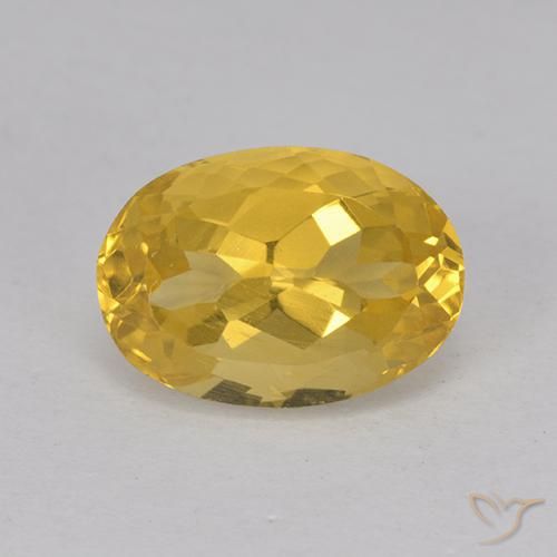 3.20ct Natural Laranja Dourada Citrino, oval, VS
