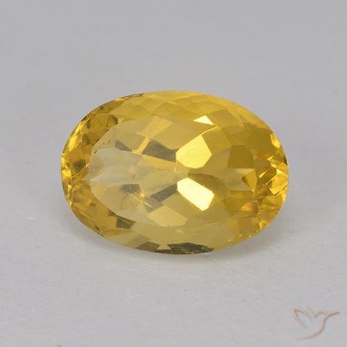 Citrino Laranja Dourada Natural 3.20ct, oval, VS