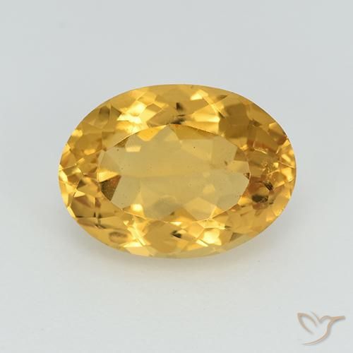 2.80ct Natural Laranja Dourado Profundo Citrino, oval, VS