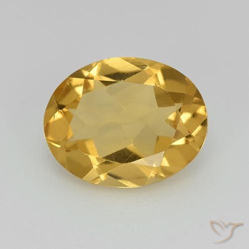 2.19ct Natural Laranja Dourada Citrino, oval, VVS