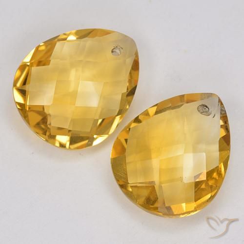Pedras preciosas de Citrino Laranja Dourado Profundo natural de 7.06 ct, Formato de pêra, VVS-VS