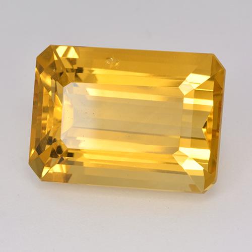 Citrino Dourado médio Natural 15.54ct, Corte Esmeralda, VS