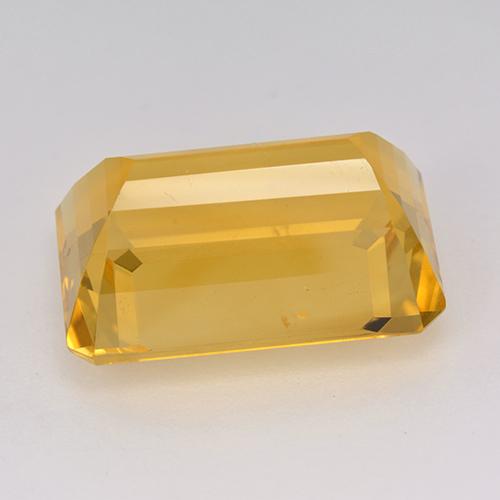 Citrino Dourado médio Natural 15.54ct, Corte Esmeralda, VS