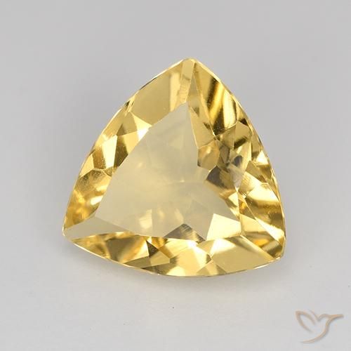 Citrino Laranja Dourada Natural 1.74ct, Trilhão, VVS-VS