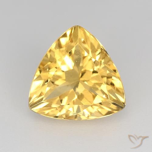 2.13ct Natural ouro brilhante Citrino, Trilhão, VVS-VS