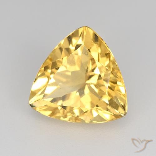 Citrino ouro brilhante Natural 2.13ct, Trilhão, VVS-VS