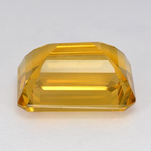 Citrino Dourado Escuro Natural 16.85ct, Corte Esmeralda, VVS-VS