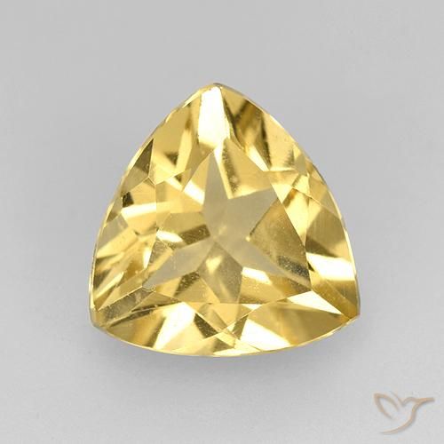 1.85ct Natural ouro médio Citrino, Trilhão, VVS
