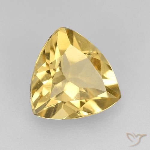 Citrino ouro médio Natural 1.85ct, Trilhão, VVS