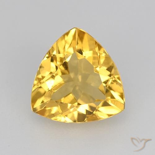 1.94ct Natural ouro brilhante Citrino, Trilhão, VVS-VS