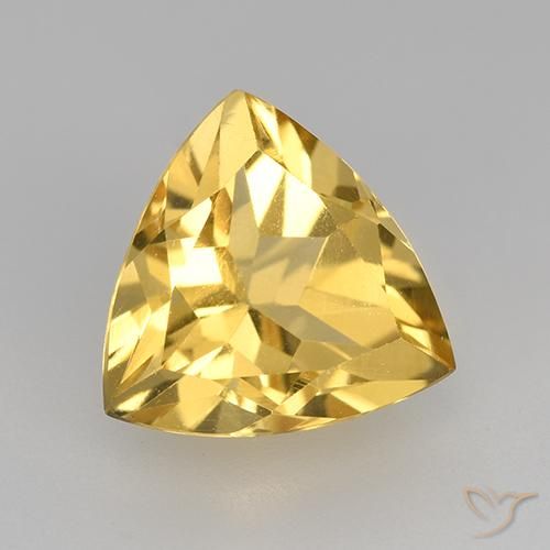 Citrino Dourado Natural 2.25ct, Trilhão, VVS-VS
