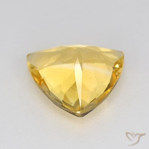 Citrino ouro médio Natural 1.86ct, Trilhão, VVS-VS