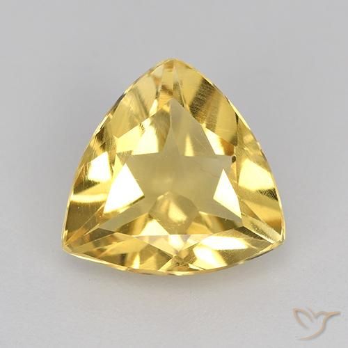 1.84ct Natural ouro médio Citrino, Trilhão, VVS-VS