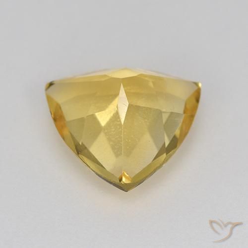 Citrino ouro médio Natural 1.84ct, Trilhão, VVS-VS