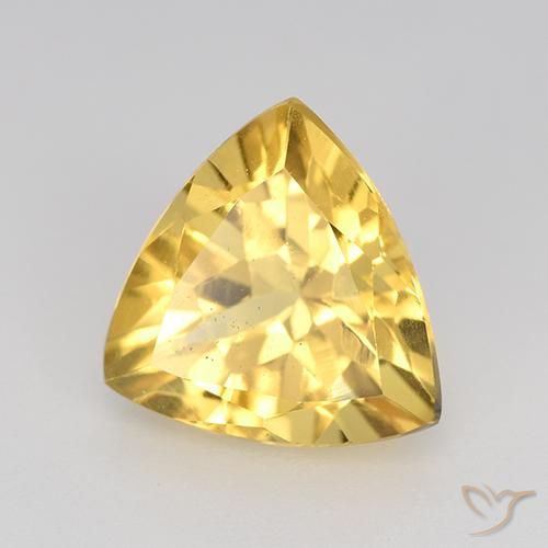 Citrino ouro médio Natural 2.21ct, Trilhão, VVS-VS