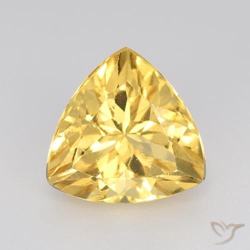 2.38ct Natural ouro médio Citrino, Trilhão, VVS-VS