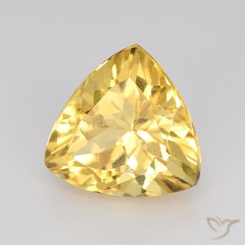 Citrino ouro médio Natural 2.38ct, Trilhão, VVS-VS