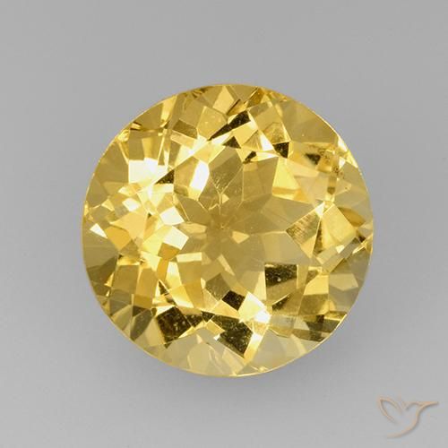7.17ct Natural Dourado médio Citrino, Redondo, VVS-VS