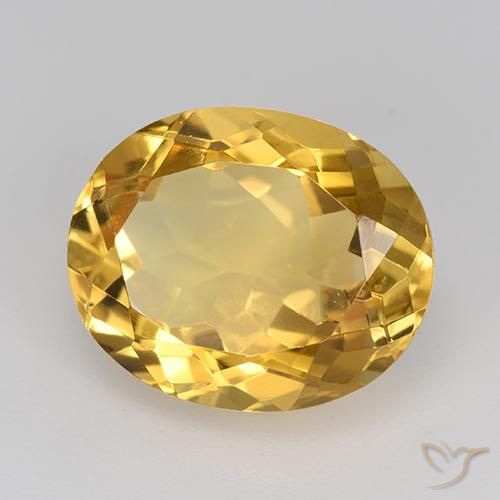 Citrino Dourado Médio-escuro Natural 4.83ct, oval, VVS-VS