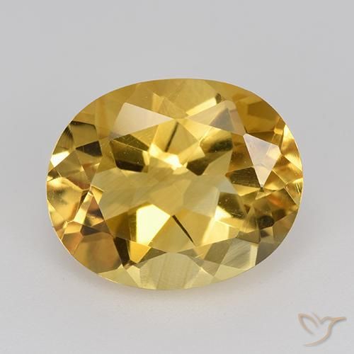 4.59ct Natural Laranja Dourada Citrino, oval, VVS-VS