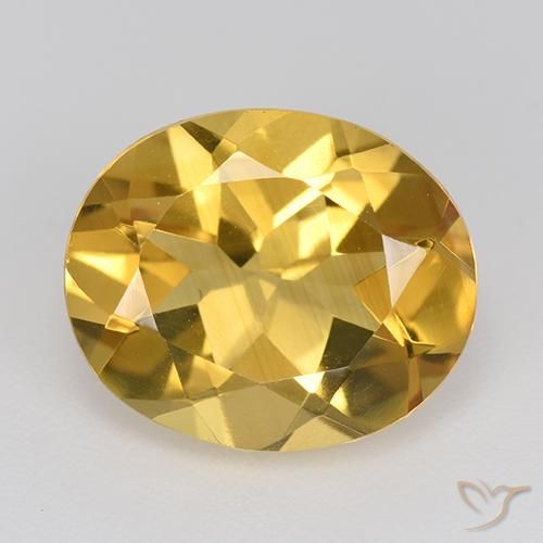 4.24ct Natural Dourado médio Citrino, oval, VVS-VS
