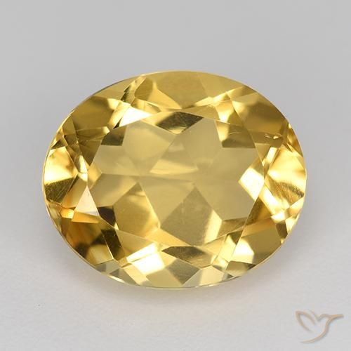4.38ct Natural Laranja Dourada Citrino, oval, VVS-VS