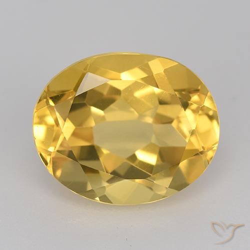 4.66ct Natural Laranja Dourada Citrino, oval, VVS-VS