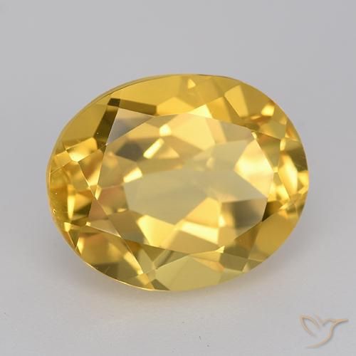 Citrino Laranja Dourada Natural 4.66ct, oval, VVS-VS