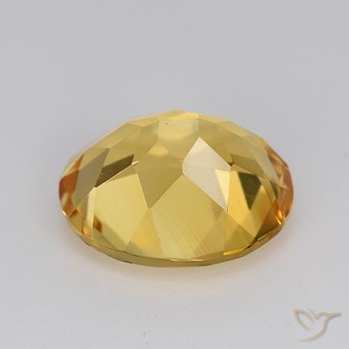 Citrino Dourado Médio-claro Natural 4.14ct, oval, VVS-VS
