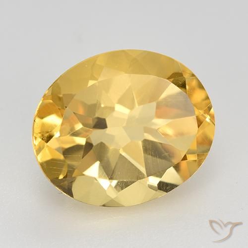 Citrino ouro brilhante Natural 4.73ct, oval, VVS-VS