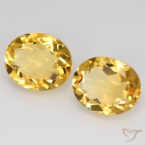 Pedras preciosas de Citrino Dourado natural de 8.58 ct, oval, VVS-VS