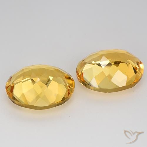 Pedras preciosas de Citrino Dourado natural de 8.58 ct, oval, VVS-VS