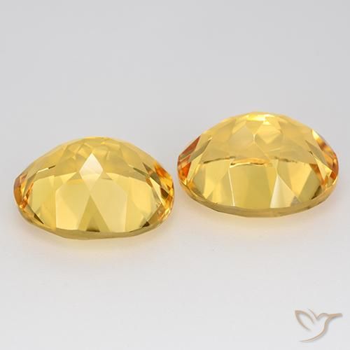 Pedras preciosas de Citrino Dourado natural de 9.31 ct, oval, VVS-VS