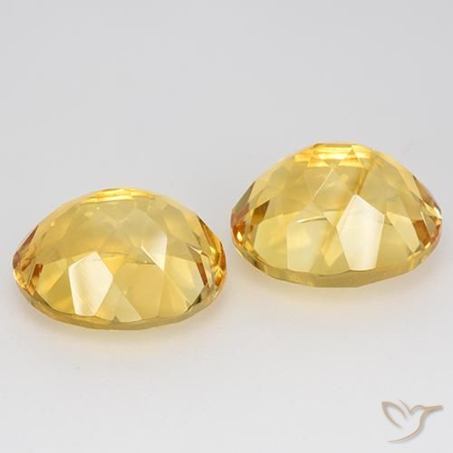 Pedras preciosas de Citrino Dourado natural de 9.66 ct, oval, VVS-VS