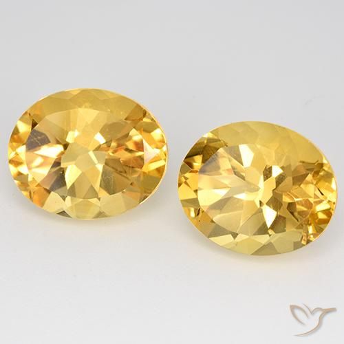 Pedras preciosas de Citrino ouro brilhante natural de 9.70 ct, oval, VVS-VS