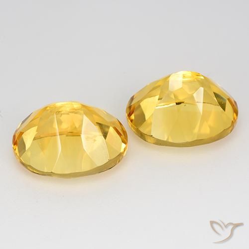 Pedras preciosas de Citrino ouro brilhante natural de 9.70 ct, oval, VVS-VS