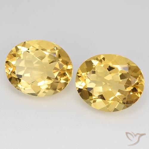 Pedras preciosas de Citrino Ouro natural de 9.01 ct, oval, VVS-VS