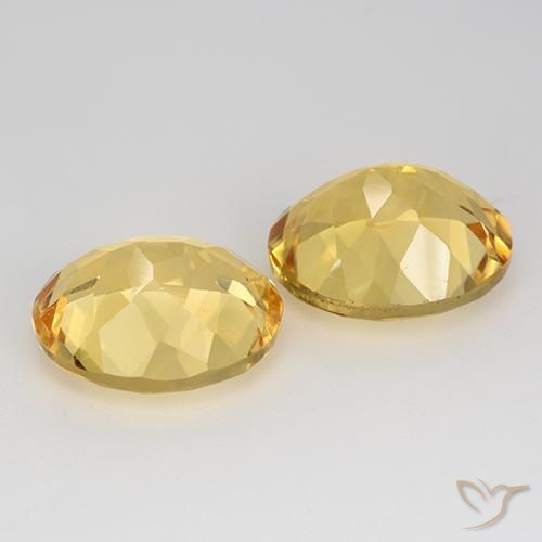Pedras preciosas de Citrino Ouro natural de 9.01 ct, oval, VVS-VS