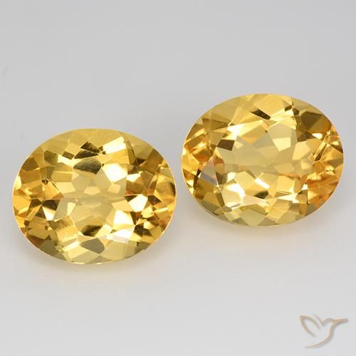 Citrino amarelo de 9,44 ct, corte oval de 12,2 x 10 mm do Brasil, Photo A