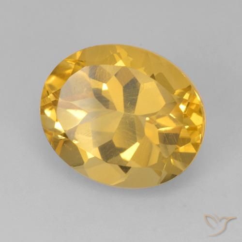 Citrino ouro brilhante Natural 4.43ct, oval, VVS-VS