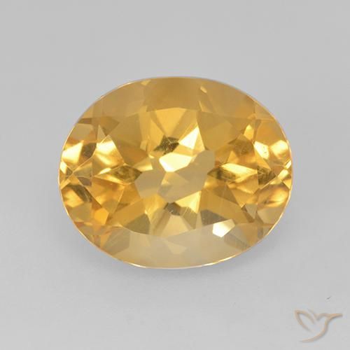 5.13ct Natural Dourado Escuro Citrino, oval, VVS-VS