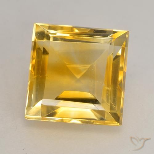 3.43ct Natural Dourado Citrino, Quadrado, VS