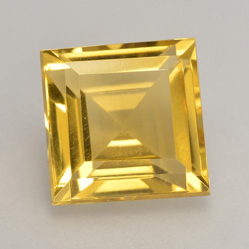Citrino dourado natural 3,72ct, quadrado, VVS-VS