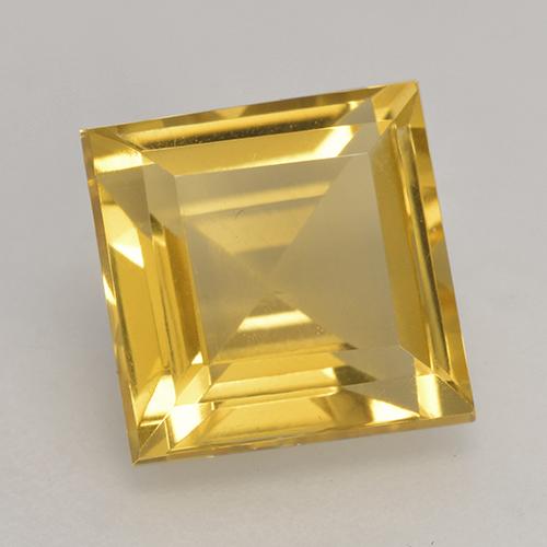 Citrino dourado natural 3,72ct, quadrado, VVS-VS