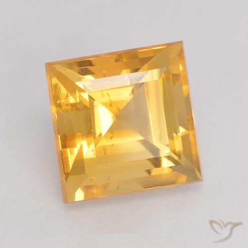 Citrino ouro brilhante Natural 3.68ct, Quadrado, VS