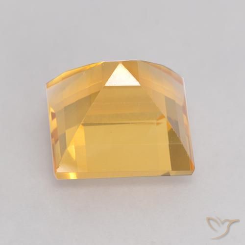 Citrino ouro brilhante Natural 3.68ct, Quadrado, VS