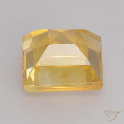 Citrino ouro médio Natural 3.59ct, Quadrado, VS