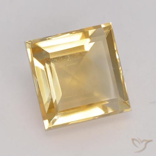 Citrino Ouro Natural 3.43ct, Quadrado, VVS-VS
